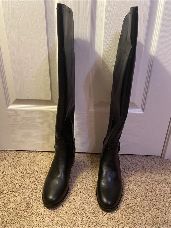 Gibson Latimer Tall Black Over-the-Knee Riding Boots