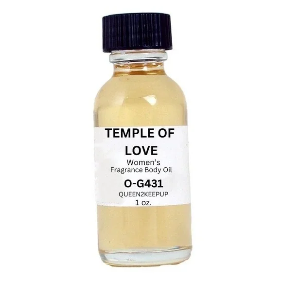 Temple of Love Women's Body Oil Exotic Warm and Sensual Fragrance Scent 1 oz