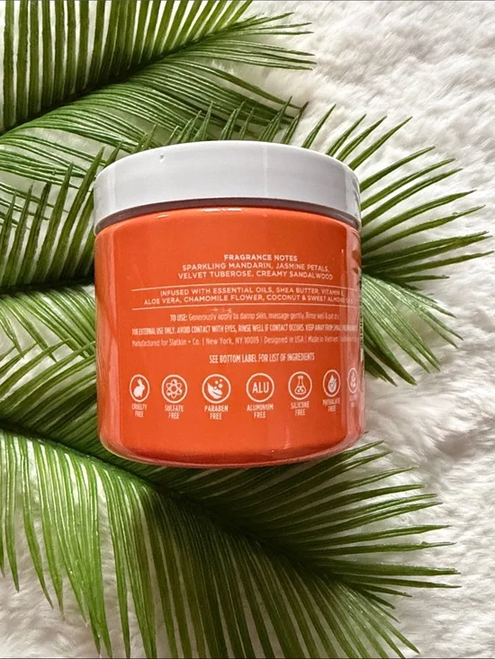 NEW Homeworx Harry Slatkin Citrus Jasmine Exfoliating Body Scrub 18.5 oz