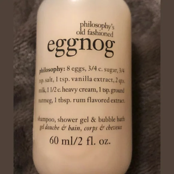 philosophy Eggnog Shampoo, Shower Gel Bath 2 F