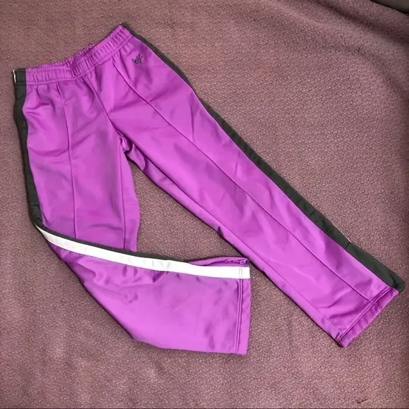 Justice athletic pants girls size 7‎ purple gray