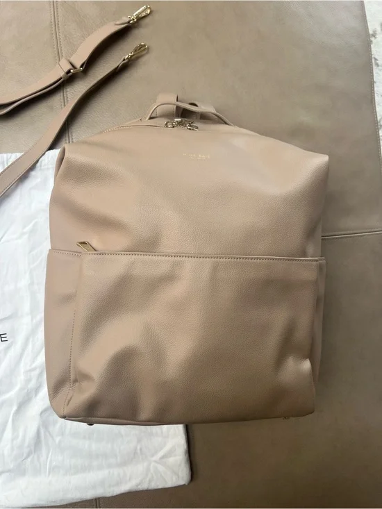 MINA BAIE Stevie Backpack (Sand) Full Size Vegan Leather