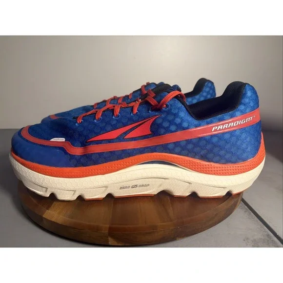 Altra Paradigm 1.5 A1535-1 Men's Size 14 Blue Red Road Running Shoes Zero Drop