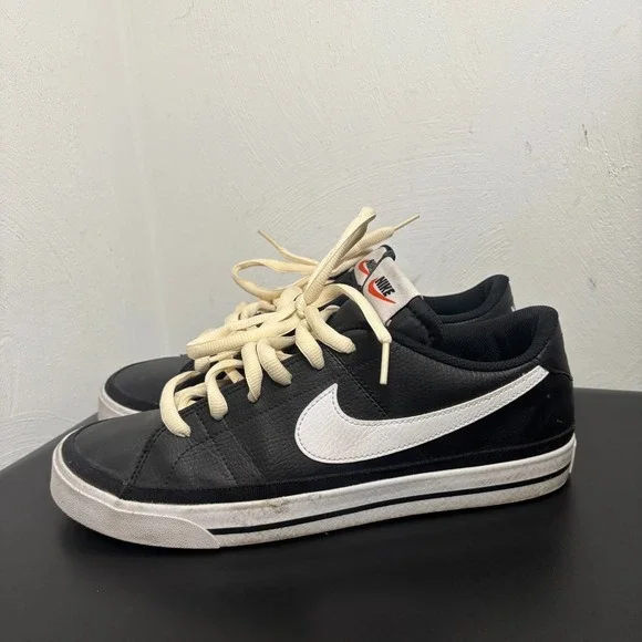 Nike Court Legacy Mens Size 11.5 Black White‎ Athletic Lifestyle Shoes Sneakers