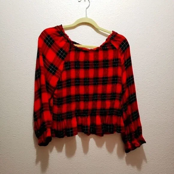 Justice girls top 18+, red /  black