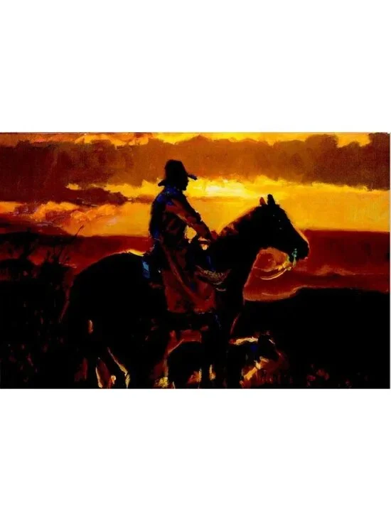 6-Pk VTG Leanin’ Tree Birthday Cards +✉ SWEET MORNIN' Dan Mieduch Western Horse‎