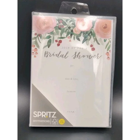 Spritz Schurman Bridal Shower Invitations 20 count