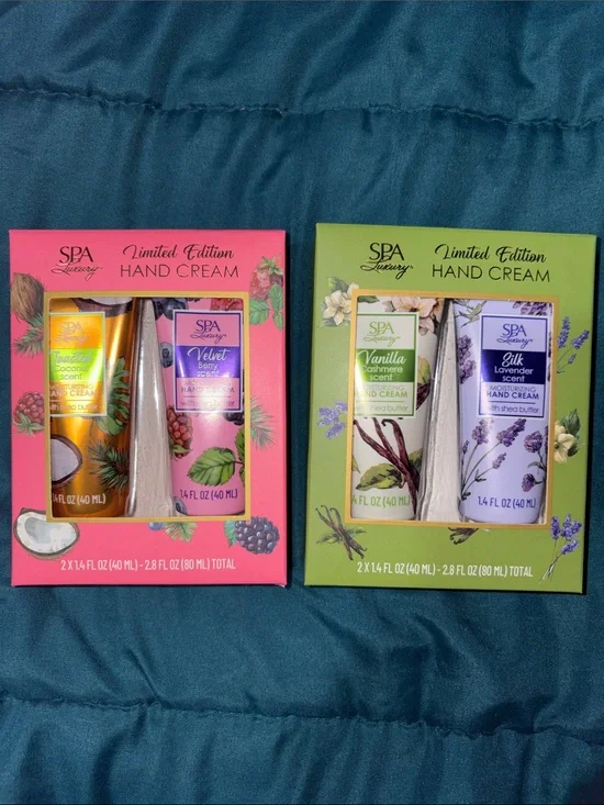 Spa Luxury -2 pks - Limited Edition Hand Cream Duos - 4 tubes total