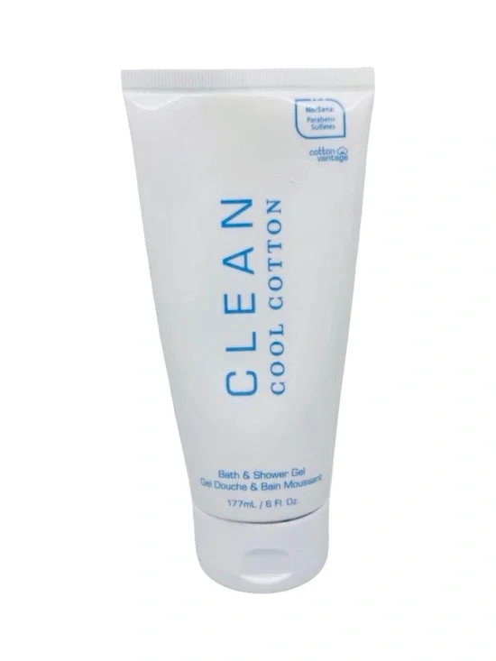 CLEAN Cool Cotton Bath & Shower Gel - 6 fl oz / 177 ml