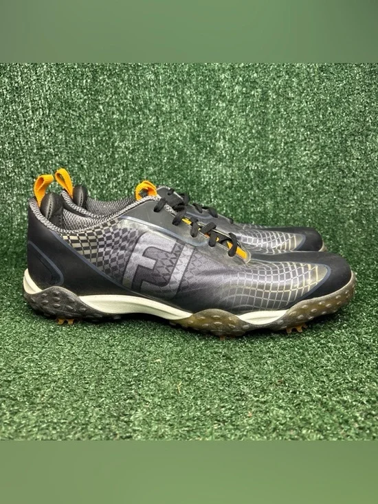 Footjoy Freestyle 2.0 Golf‎ Shoes Mens Size 12 Cleats Grey Blue Black FJ 57347