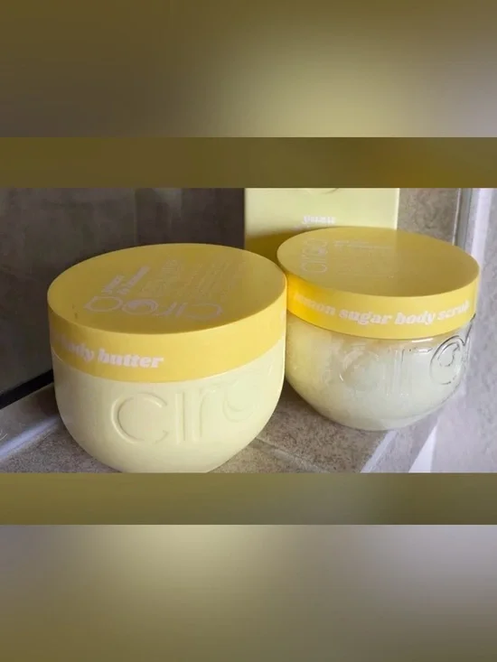 Ciroa Yuzu & Lemon Body Butter and body scrub set