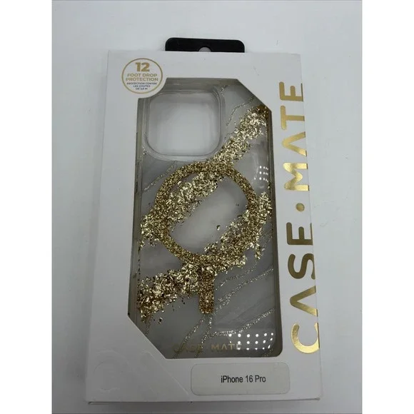 Case-Mate iPhone 16 Pro Max Case MagSafe - Stylish Marble -‎ Karat Granite