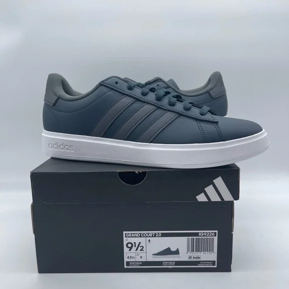 NIB Adidas Grand Court 2.0 IG9226 Men's Size‎ 9.5 Shoes Blue White Sneakers