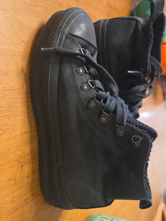 Men's Black High-Top Converse Boots