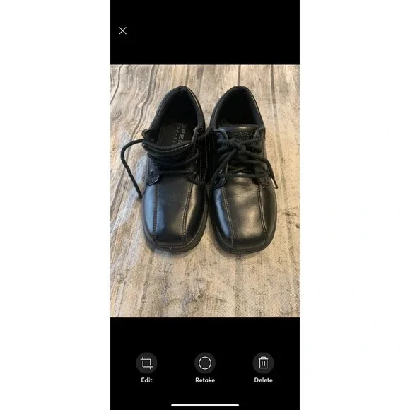 Boys black‎ sperry size 11 M Nathaniel In good condition leather uppers made in