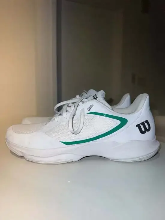 Wilson Hurakn Lite Tennis Shoes White/Green Size 12.5