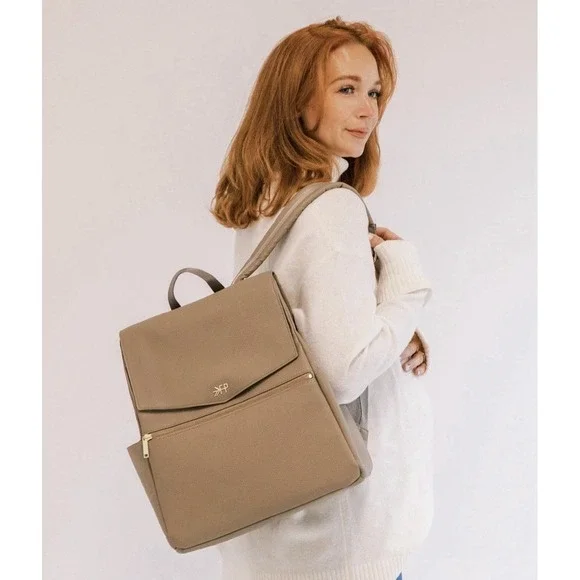 Freshly Picked Classic Diaper‎ Backpack Aspen Vegan Leather Baby Bag $199 Read
