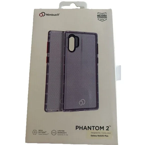 Nimbus9 Phantom 2 Case for Galaxy Note 10 Plus - Purple w/ Red Buttons