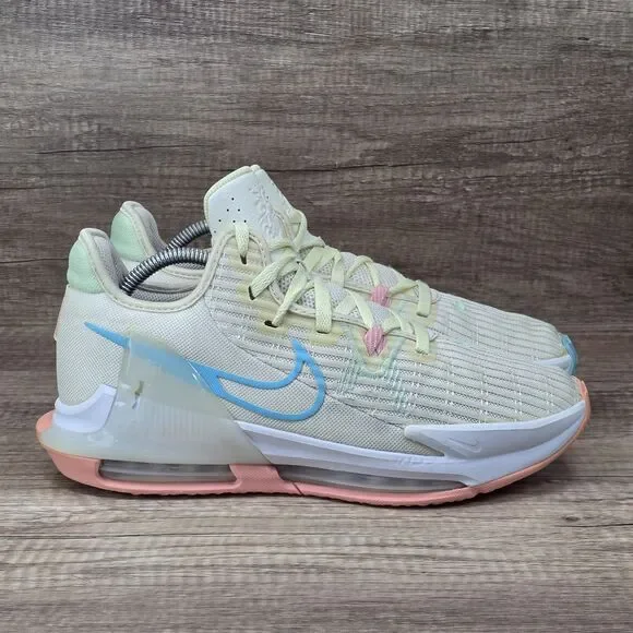 Nike LeBron Witness 6 Easter Men's Size 9.5 Light Yellow Shoes CZ4052-103 READ