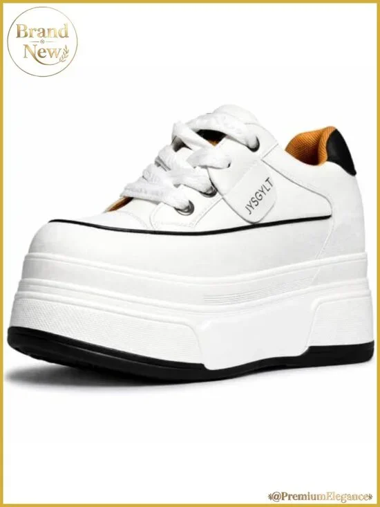 Women's Platform Sneakers Chunky Lace Up Comfort Casual Shoes