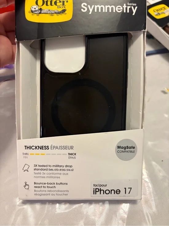 OtterBox Symmetry Series MagSafe Compatible Case for iPhone 17 - Black New