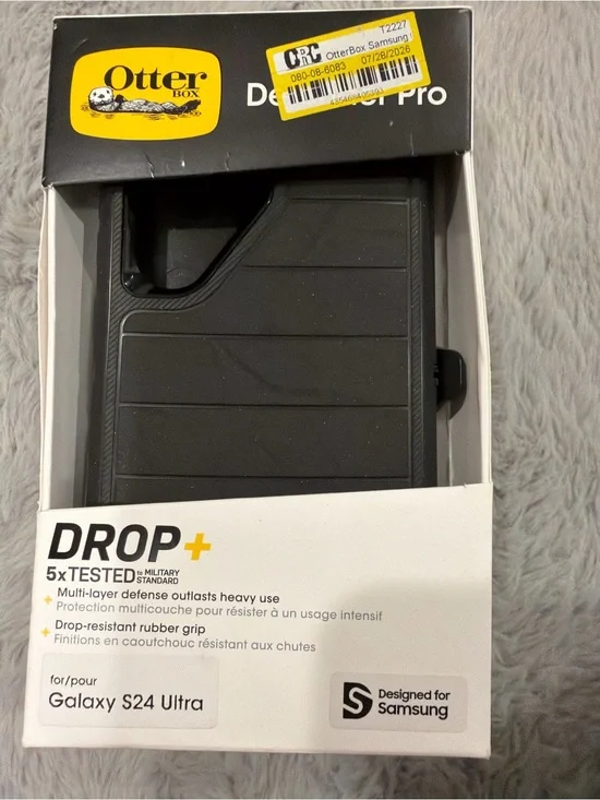 Galaxy S24 Ultra OtterBox Defender Pro Case for Samsung - Black