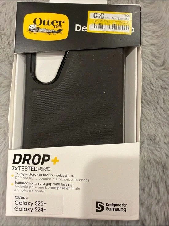 Galaxy S24+/S25+ OtterBox Drop+ Protective Case for Samsung Black