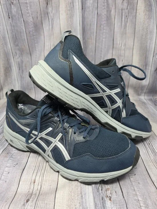 ASICS Gel-Venture Athletic Trail Running Shoes Navy Blue Mens Size 12 #1011A824