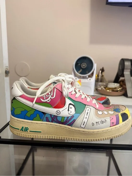 Nike af1 fly leather ruohan wang