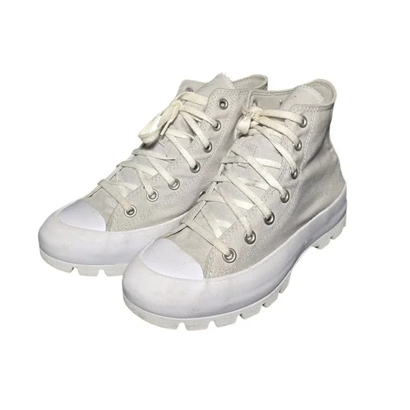 Converse Chuck Taylor All Star Lugged High‎ Top Sneakers Grey Platform Shoes SB0