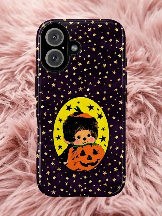 Purple Star Halloween Doll Pumpkin Phone Case