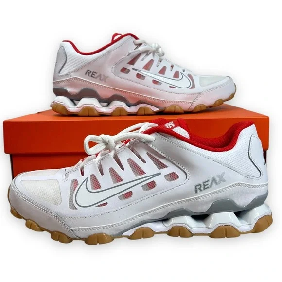 Mens Size 11.5 Nike‎ Reax 8 TR Mesh WHITE 621716 103 Walking NEW