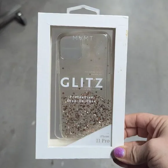 MVMT Rose Gold Glitter‎ Ombre Glitz iPhone 11 Pro Phone Snap OnCase NIB