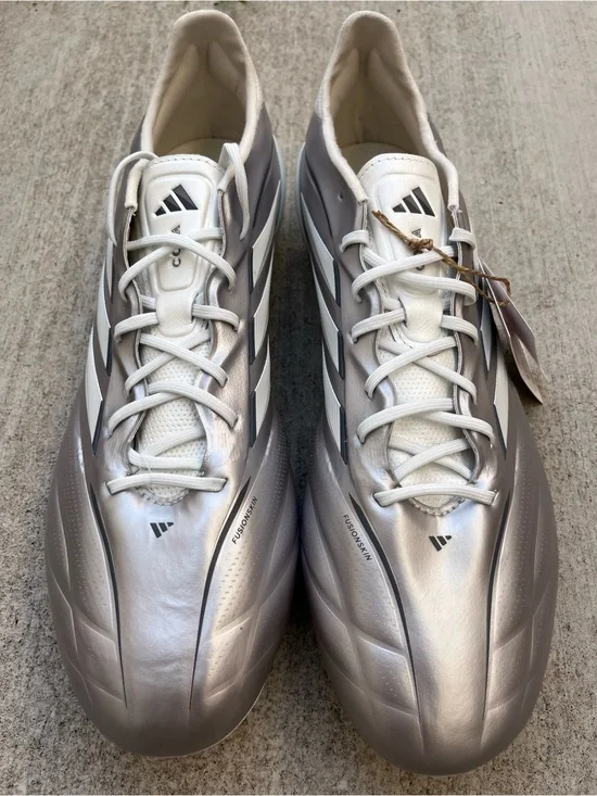 Adidas Copa Pure IV Elite FG Silver Soccer Cleats (JS4243) Men’s Size 11.5