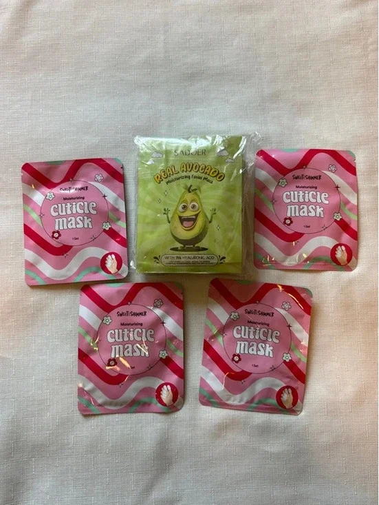 Sadoer 8 Avocado Masks + 4 Cuticle Masks