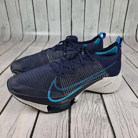 Nike Air Zoom Tempo Next% Flyknit Shoes Mens 13 Blue CI9923-401