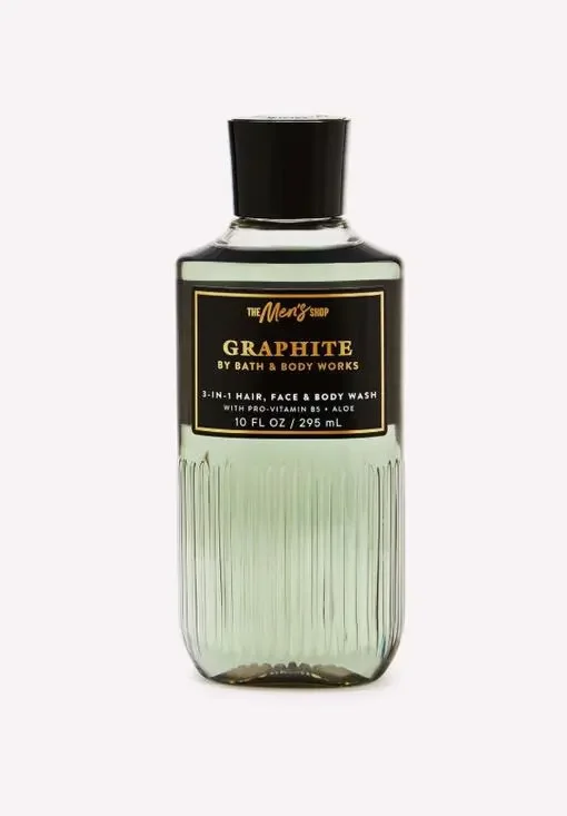 BATH + BODY WORKS | GRAPHITE | MEN'S 3-IN-1 BODY WASH | 10 OZ.