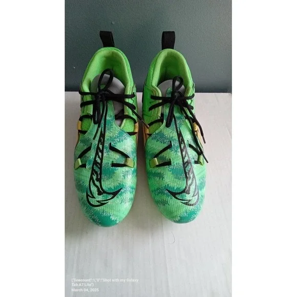 Nike Alpha‎ Menace Pro 3 Football Cleats Mens Green Black CT6649-300