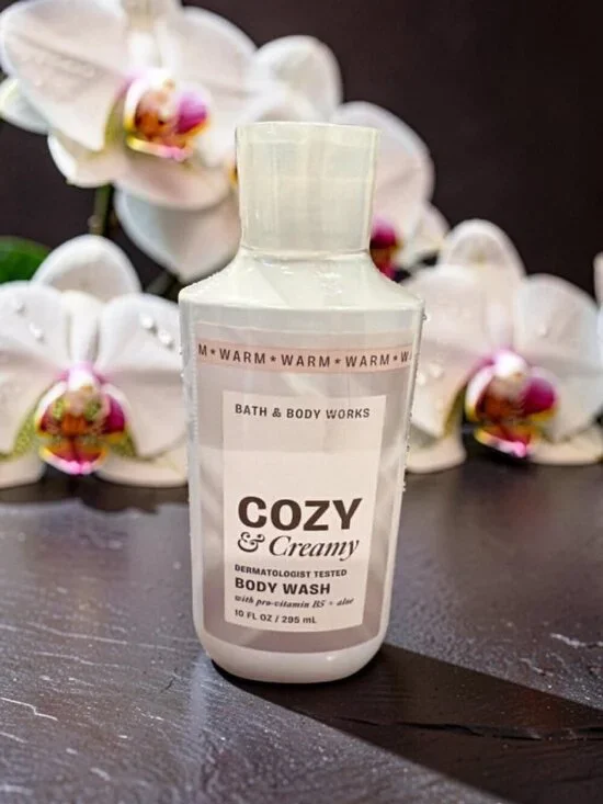 Bath & Body Work Cozy& Creamy Body Wash Dermatologist Tested 10 oz