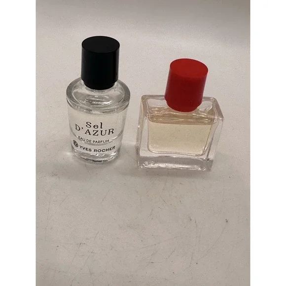 2pc Mini Yves Rocher Perfume Set Sel d'Azur & Mon‎ Rouge Travel Size Splash