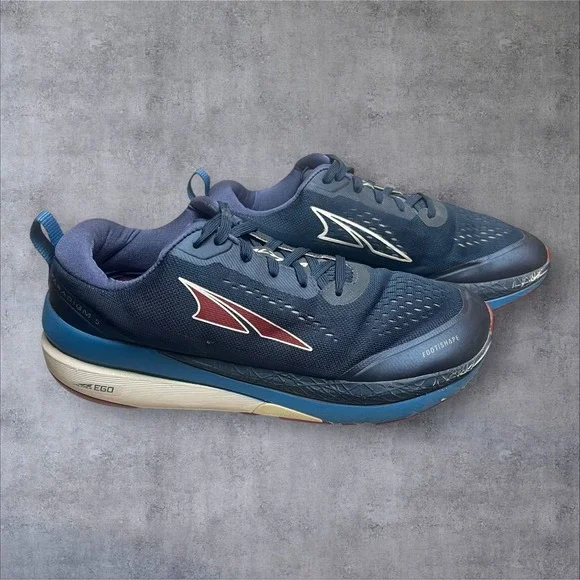 Altra Paradigm‎ 5 Road Running Shoes Sneakers Mens Size 8 Navy Blue/Red Comfort