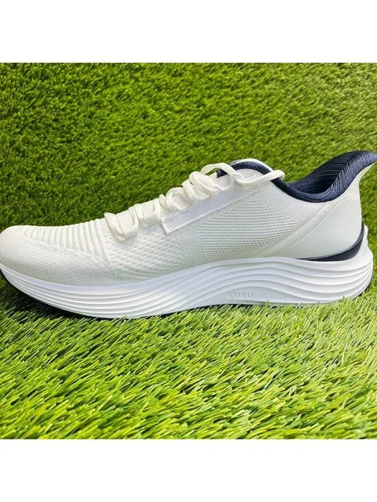 Kuru Atom 2 Mens Size 13‎ White Blue Athletic Running Walking Shoes Sneakers