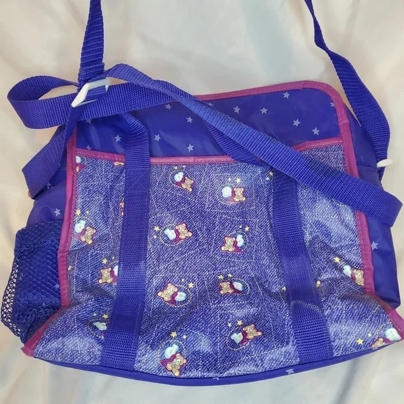 Vintage Ross Similac Baby Teddy Bear Diaper Bag Insulated Blue‎ Hospital Bag