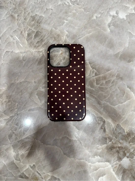 Brown Polka Dot Phone Case 🤎