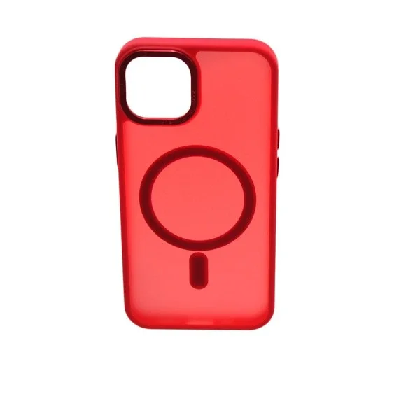 Thomo Red Premium Matte Magnetic Case for iPhone 13 14 Protective Cover