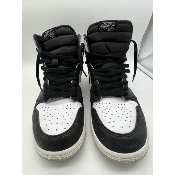 Nike‎ Air Jordan Black White 1 Retro High OG Men's Basketball Sneakers Size 10