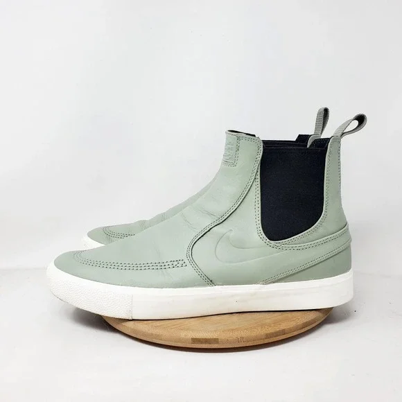 Nike SB Stefan Janoski Slip Mid Shoes Mens 10.5 Jade Green Skate Sneaker Boot‎