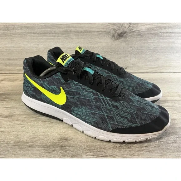 Nike Flex Experience RN 5 Black Volt Green Shoes Sneaker 844587-002 Mens 11.5‎