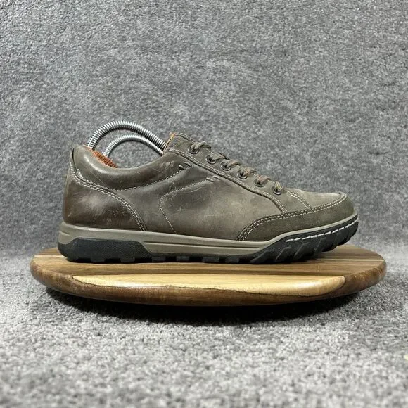 Ecco Urban Lifestyle Receptor Men’s Sz EU 40 Brown Leather Walking Casual Shoes