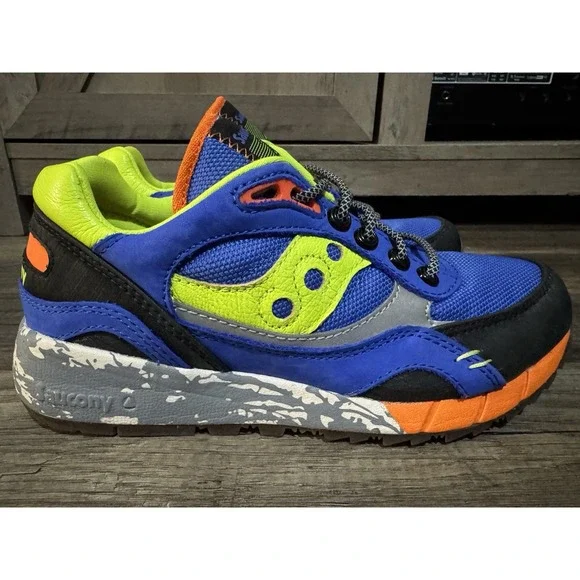 Saucony Originals Shadow 6000 Trail CPK Blue/Lime Men's 6 Running Shoes S70643-1